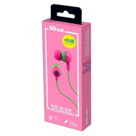Auriculares Intrauditivos Trust Buddi Kids 23420/ con Micrófono/ Jack 3.5/ Rosas y Verdes Auriculares Intrauditivos Trust Buddi Kids 23420/ con Micrófono/ Jack 3.5/ Rosas y Verdes