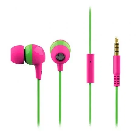 Auriculares Intrauditivos Trust Buddi Kids 23420/ con Micrófono/ Jack 3.5/ Rosas y Verdes Auriculares Intrauditivos Trust Buddi Kids 23420/ con Micrófono/ Jack 3.5/ Rosas y Verdes