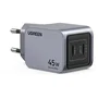 Ugreen Adaptador de CA GaN AABIY78182 - 45W, 2 Puertos USB-C, Color Gris