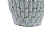 DKD Home Decor Lámpara de Sobremesa Dolomite Lino Turquesa 28x28x42 cm