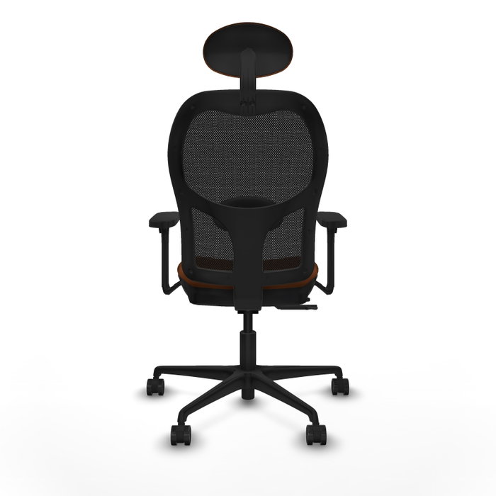 PIQUERAS Y CRESPO Silla de oficina Jorquera con mecanismo Sincro/Traslack, Marrón y Negro