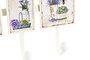 DKD Home Decor Perchero Pared Shabby Blanco Multicolor Metal 38 x 6 x 19 cm (4 Unidades)