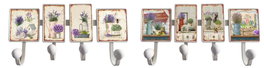 DKD Home Decor Perchero de Pared de Metal con 4 Colgadores