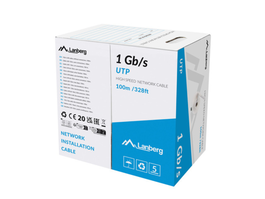 LANBERG LCU6-10CC-0100-S Cable de Red U/UTP Cat 6 Gris 100 m