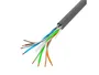 Lanberg Bobina de cable de red LCU6-10CC-0100-S U/UTP 100m Gris