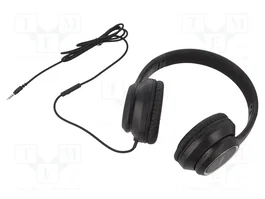 LOGILINK HS0053 Auriculares Estéreo con Micrófono, Negro/Plata