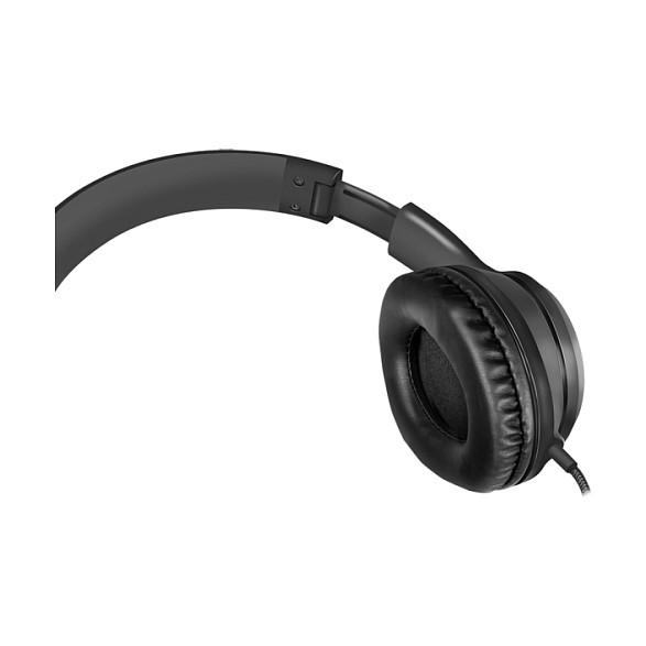 LogiLink Headset Stereo con Micrófono, Negro