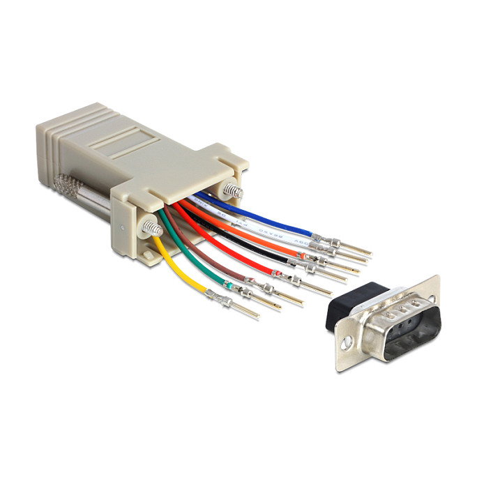 DeLOCK 65462 Adaptador Serieller Adapter, Sub-D 9 Pin Macho a RJ45 Hembra, Color Gris DeLOCK 65462 Adaptador Serieller Adapter, Sub-D 9 Pin Macho a RJ45 Hembra, Color Gris