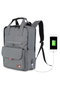 Zoozie Bags 2225 Bolsa para Portátil Resistente al Agua con Puerto USB, hasta 15.6 Pulgadas, Color Fume