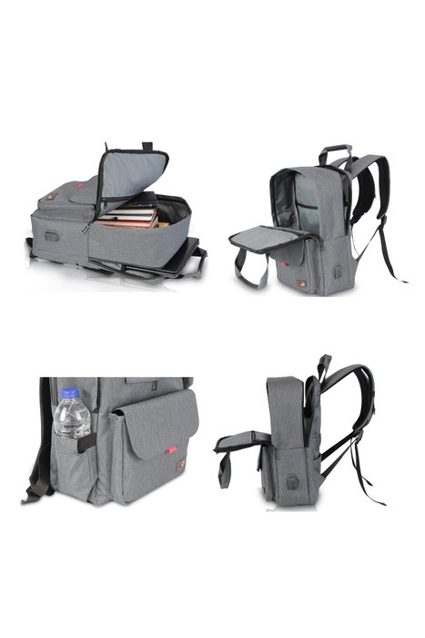 Zoozie Bags 2225 Bolsa para Portátil Resistente al Agua con Puerto USB, hasta 15.6 Pulgadas, Color Fume Zoozie Bags 2225 Bolsa para Portátil Resistente al Agua con Puerto USB, hasta 15.6 Pulgadas, Color Fume