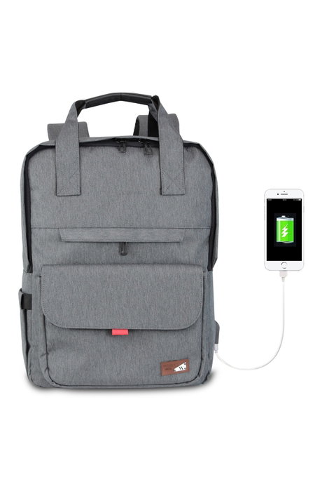 Zoozie Bags 2225 Bolsa para Portátil Resistente al Agua con Puerto USB, hasta 15.6 Pulgadas, Color Fume Zoozie Bags 2225 Bolsa para Portátil Resistente al Agua con Puerto USB, hasta 15.6 Pulgadas, Color Fume
