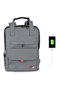 Zoozie Bags 2225 Bolsa para Portátil Resistente al Agua con Puerto USB, hasta 15.6 Pulgadas, Color Fume