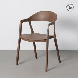 Silla Apilable Marrón Pp Contract 52 X 52 X 80 cm (Set de 2)