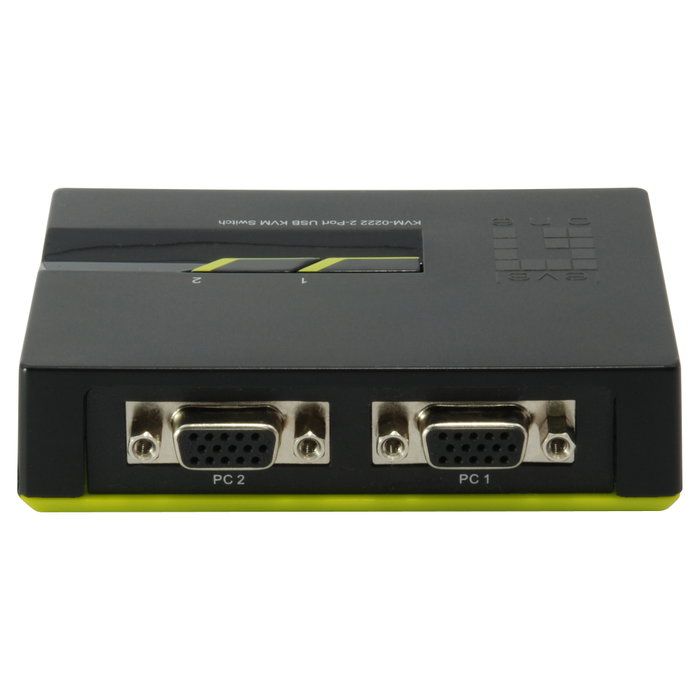 Level One KVM-0222 Switch KVM de 2 Puertos USB y VGA