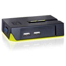Level One KVM-0222 Switch KVM de 2 Puertos USB y VGA