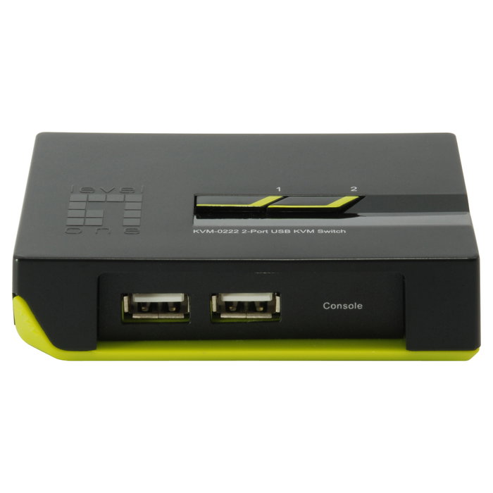 Level One KVM-0222 Switch KVM de 2 Puertos USB y VGA