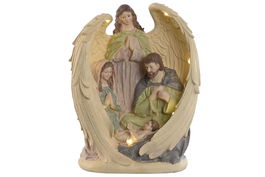 DKD Home Decor Nacimiento Navidad Tradicional Multicolor 16 x 31 x 25 cm (2 Unidades)