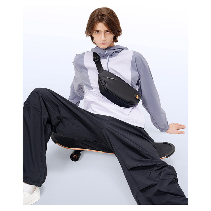 Inateck FB01001 Bolso de Hombro Unisex Negro A Prueba de Salpicaduras Resistente al Agua Poliéster