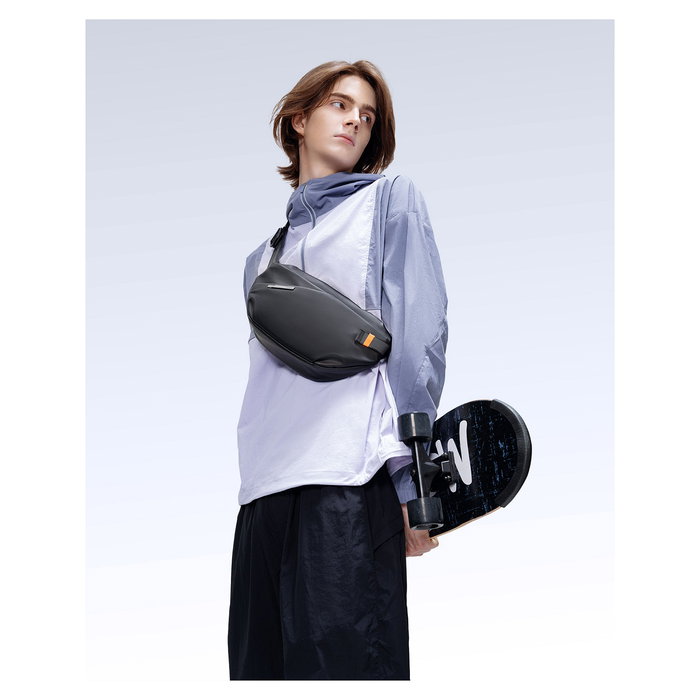 Inateck FB01001 Bolso de Hombro Unisex Negro A Prueba de Salpicaduras Resistente al Agua Poliéster