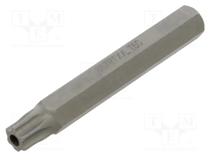 BETA Punta de destornillador Torx® con protección T50H, dado 10mm BETA Punta de destornillador Torx® con protección T50H, dado 10mm