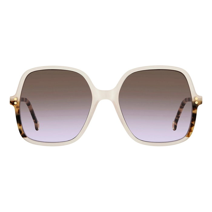Carolina Herrera HER-0244-S-SZJ Gafas de Sol Beige/Gris
