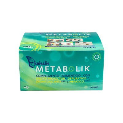 DJD NEOLABS Krisalis Metabolik 20Viales Complemento Alimenticio con Selenio, Vitamina C y Colina para Metabolismo y Hígado DJD NEOLABS Krisalis Metabolik 20Viales Complemento Alimenticio con Selenio, Vitamina C y Colina para Metabolismo y Hígado