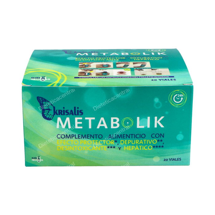 DJD NEOLABS Krisalis Metabolik 20Viales Complemento Alimenticio con Selenio, Vitamina C y Colina para Metabolismo y Hígado
