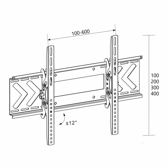 Soporte de pared para televisor libox berlin lb-120 37" - 70" 50 kg mÁx.