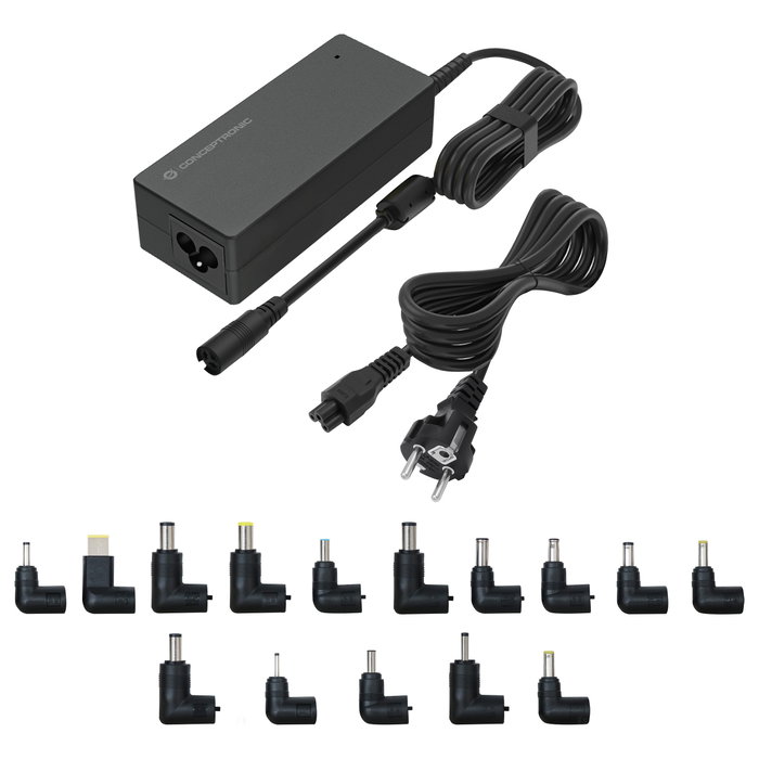 Conceptronic Cargador Universal OZUL08B15 90W con 15 Tips Conceptronic Cargador Universal OZUL08B15 90W con 15 Tips