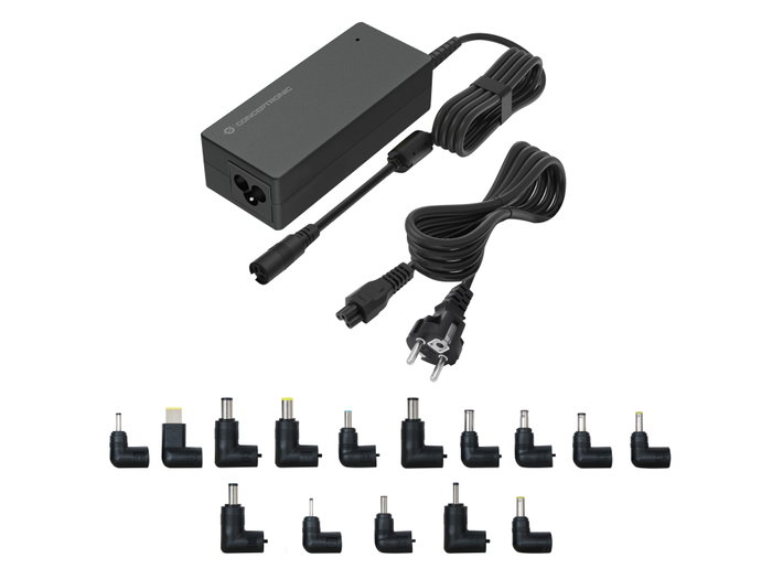Conceptronic OZUL08B15 Cargador Universal Portátil 90W Automático 15V-20V 6.0A con 15 Tips Conceptronic OZUL08B15 Cargador Universal Portátil 90W Automático 15V-20V 6.0A con 15 Tips