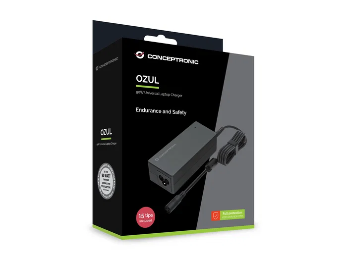 Conceptronic Cargador Universal OZUL08B15 90W con 15 Tips Conceptronic Cargador Universal OZUL08B15 90W con 15 Tips
