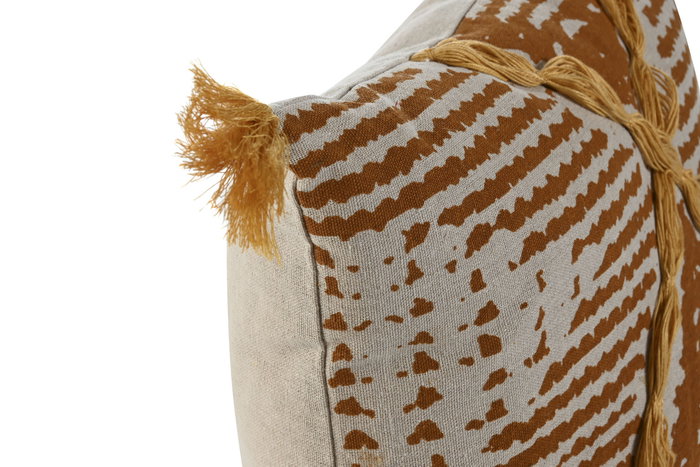 DKD Home Decor Pack de 2 Cojines de Algodón Multicolor con Aplicaciones