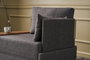 Atelier Del Sofa Sofá de 1 Plaza Anthracite 100x75x80 cm