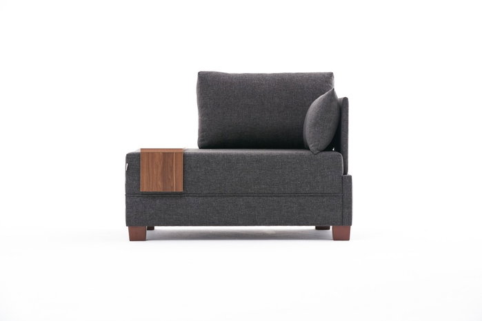 Atelier Del Sofa Sofá de 1 Plaza Anthracite 100x75x80 cm