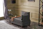 Atelier Del Sofa Sofá de 1 Plaza Anthracite 100x75x80 cm