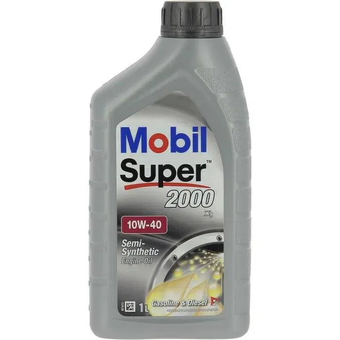 Mobil S2000 Contenedor de Aceite de Motor 10W40 1 L 4 Estaciones