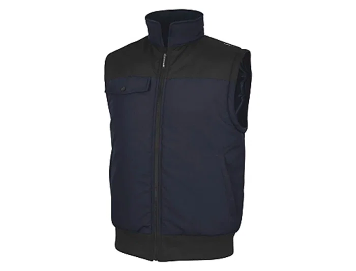 Deltaplus Chaleco Multibolsillos con Cremallera y Mangas Desmontables 80% Poliéster 20% Algodón Talla L