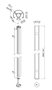 Vogel's GAMA PROFESIONAL TUBOS GAMA CONNECT-IT PUC2430B SMALL POLE 300CM NEGRO