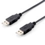 Equip Cable USB 2.0 Tipo A a Tipo A Macho de 1,8m Negro
