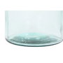 DKD Home Decor Jarrón de Cristal Reciclado y Enea 32L, Transparente, 25x25x75 cm