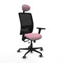 PIQUERAS Y CRESPO Silla de oficina Zulema Rosa y Negro