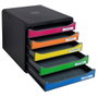 Exacompta Big-Box Plus Classic Fichero de 5 cajones multicolores