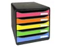 Exacompta Big-Box Plus Classic Fichero de 5 cajones multicolores