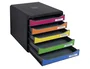 Exacompta Big-Box Plus Classic Fichero de 5 cajones multicolores