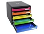 Exacompta Big-Box Plus Classic Fichero de 5 cajones multicolores