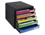 Exacompta Big-Box Plus Classic Fichero de 5 cajones multicolores