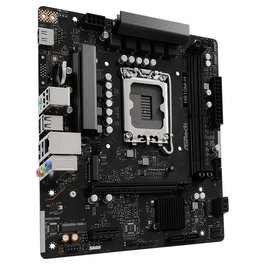 ASRock H810M-H Placa Base Intel H810 mATX, Socket LGA 1851, Compatible con Intel Core Ultra Series 2, DDR5, HDMI 2.1, M.2 NVMe Gen4 (PCIe 4.0)