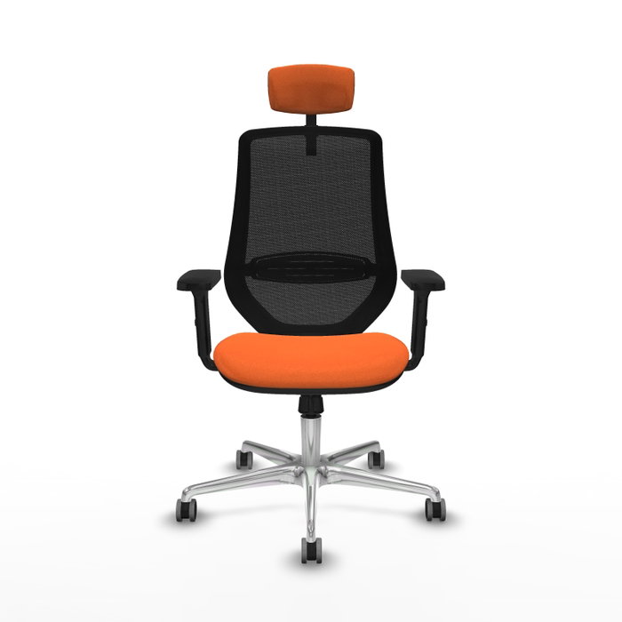 PIQUERAS Y CRESPO Silla de oficina Mardos con mecanismo Sincro, Naranja y Negro PIQUERAS Y CRESPO Silla de oficina Mardos con mecanismo Sincro, Naranja y Negro