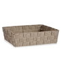 Cesta Multiusos Kipit Beige Poliéster Tela Trenzada 3,8 L (18 Unidades)