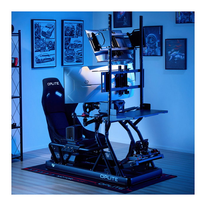 Oplite Soporte para Teclado y Ratón para R8/S8 Cockpit Negro